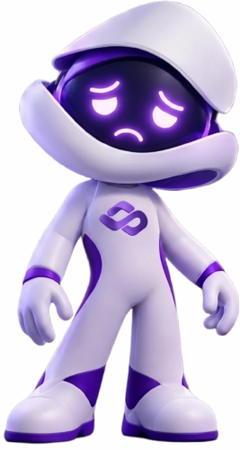Mascote da BRZ Store, pensativo